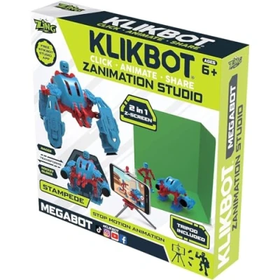 Image of Zing KLIKBOT Zanimation Studio,Blue,green,‎23 x 30.5 23.5 cm; 324 Grams