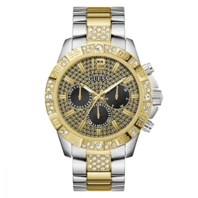 Image of Guess Majestic Watch silvercoloured/goldcoloured, Men&#039;s, Size: One Size, Silver coloured/gold coloured