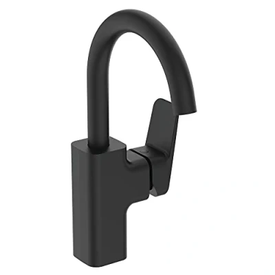 Image of Ideal Standard Ceraplan Single Lever high spout Basin Mixer, BD245XG, Silk Black