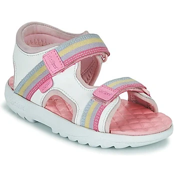 Image of Kickers Infant Girl&#039;s Kickster Sandal Lightweight Extra Comfort, White, 5 UK Child