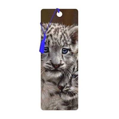 Image of 3D LiveLife Bookmark Playmates from Deluxebase. A Tiger Cub with lenticular Artwork Licensed Renowned Artist Collin Bogle