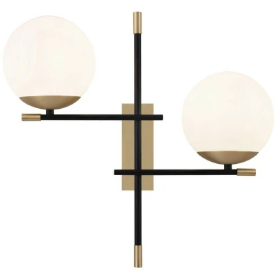 Image of Nostalgia Wall Lamp Matt Gold , 2 Light, E14