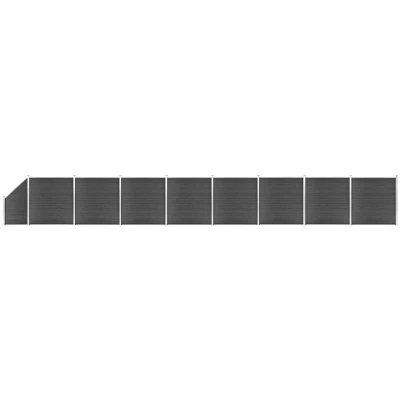 Image of vidaXL Fence Panel Set WPC 1484x