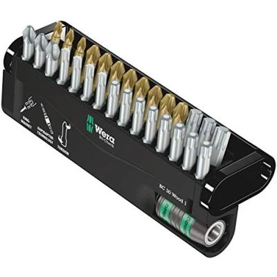 Image of Wera bit Check 30 Wood 1 Torsion Long Life set for dill/drivers, applications PZ,PH,TX piece, 05057433001