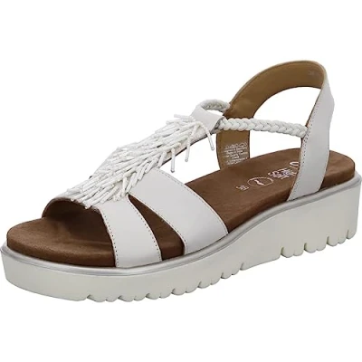 Image of ara Women&#039;s Bilbao Sandal, cream, 7 UK