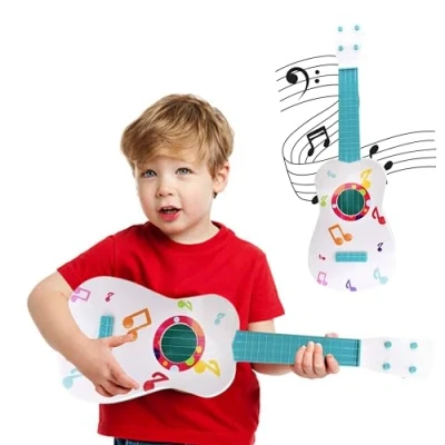 Image of ADEPTNA My First Guitar 60cm Kids Ukulele Toy 4 Strings Children Musical Instruments Educational Learning for Beginner Skill Improving Pre School Musician