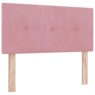 Image of vidaXL Headboard Button Tufted Pink 80 cm Velvet