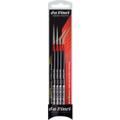 Image of Da Vinci Set of 4 Synthetic Fiber Brushes Micro Nova Kit 4275