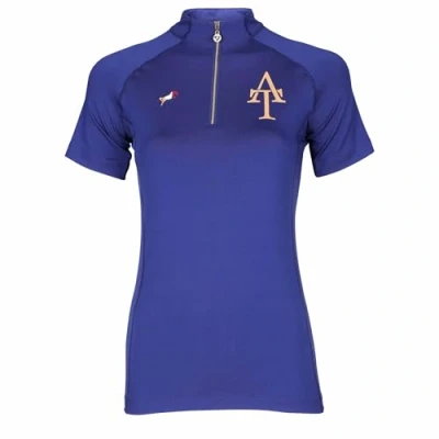 Image of Aubrion Shires Team Womens Short Sleeve Base Layer Navy Blue Small