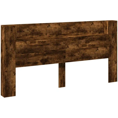Image of vidaXL Headboard Smoked Oak 200 x 16.5 103.5 cm Engineered Wood