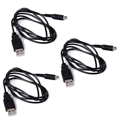 Image of HDE 3 Pack USB Charger Power Cable for Nintendo 3DS XL, 3DS, 2DS, DSi DSi, New XL