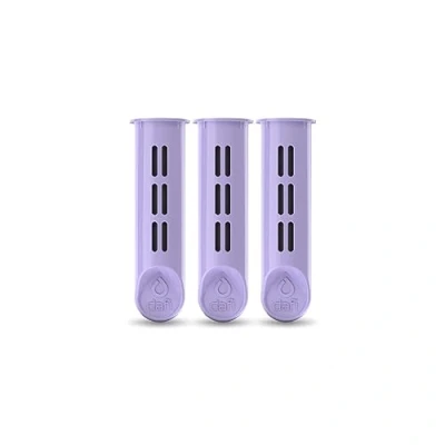 Image of Dafi Water Bottle Filter Replacement 3 Pack by Joanna Krupa, Ideal for Soft and Solid Bottles BPA Free Filter, Eliminate The Taste Smell of Chlorine Violet
