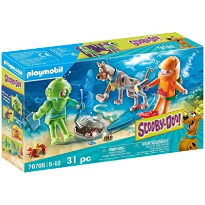 Image of PLAYMOBIL SCOOBY DOO! 70708 Adventure with Ghost of Captain Cutler, for Children Ages 5+