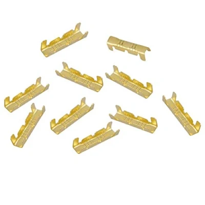 Image of 100pcs Brass Crimp Terminal Cable Spade Connector Quick Connect Wiring Terminals0.5 1.5mm Square