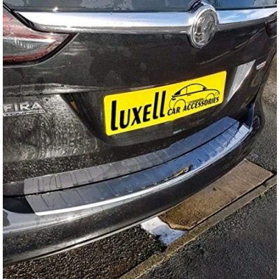 Image of Chrome Rear Bumper Protector Scratch Guard Fits Zafira C Tourer [2011 2018]