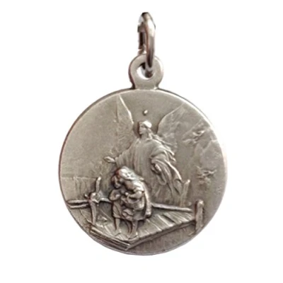 Image of Saint Guardian Angel Medal The Patron Saints Medals