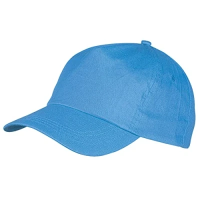 Image of eBuyGB Baseball Cap 100% Cotton Unisex Mens Womens Adjustable Adults Summer Classic Sports 5 Panel Hat Light Blue