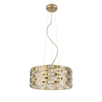Image of Lola 6 Light Crystal Ceiling Gold