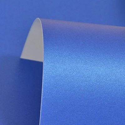 Image of Yale Blue Pearlised Card 300gsm A4 5 Sheets