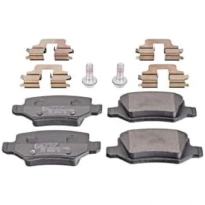 Image of 1684200420, 1684200420S1, 1694200420, 1694200420S1, 1694201120 Brake pad set BLUE PRINT ADU174209 Rear Axle with screw MERCEDES BENZ: B Class