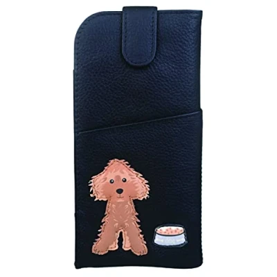 Image of Mala Leather Bertie Collection Glasses Case 5191_83 Black