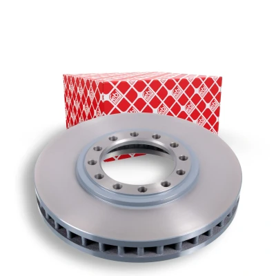 Image of 8971686321, 8973718770, 8973872280, 8981050580, 898248895 Brake disc FEBI BILSTEIN 47468 Front Axle 310mm 42mm 12 Hole 136mm internally vented Coated