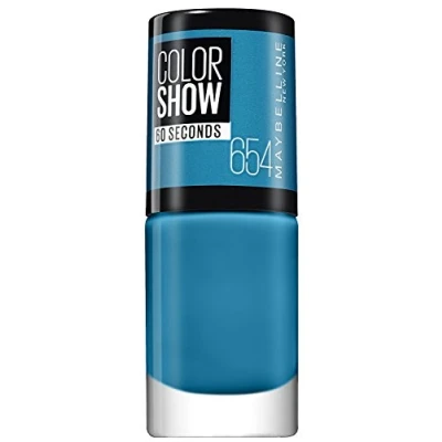 Image of Gemey Maybelline Nail Polish Colour Show No. 254 Superpower Blue