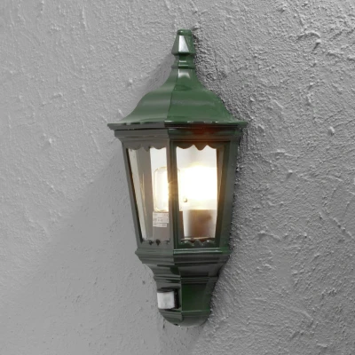Image of Firenze Outdoor Classic Lantern Sensor Light Green, IP43
