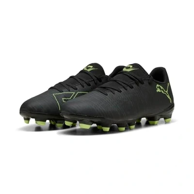 Image of PUMA Unisex Future 8 Play FG/AG Soccer Shoe, Black Fizzy Light Green Terrain, 13 UK
