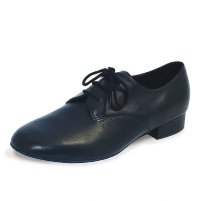 Image of Roch Valley Zeus MenS Ballroom Leather Shoe 1.2 inch Heel Black EU 43 UK 9