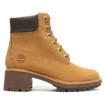 Image of Timberland Kinsley 6 Inch Nubuck Leather Women&#039;s Ankle Heel Boots