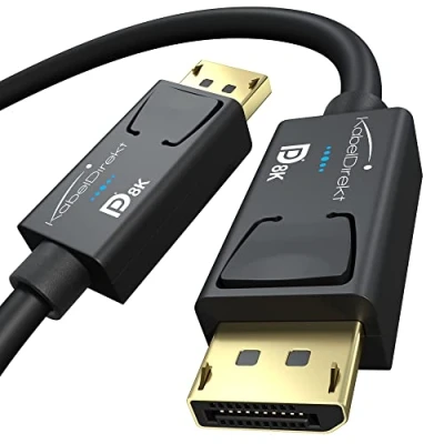 Image of 8K DisplayPort &amp; DP cable, special A.I.S. shielding official VESA certification 3m (for 1.4 gaming PCs/laptops/graphics cards/monitors with 8K@60Hz, 4K@120Hz, 144Hz/165Hz/240Hz) by CableDirect
