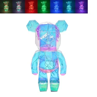 Image of Lesser &amp; Pavey Starlightz LED App Bear Night Lights Gift for Your Loved Ones Living Room Décor Lamp Decorative Home Office
