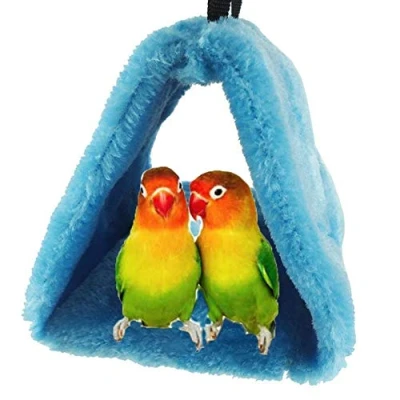 Image of Anjing Winter Warm Bird Nest House Hut for Parrot Parakeet Cockatiels Cockatoo Canary Finch Cage Toy Random Color