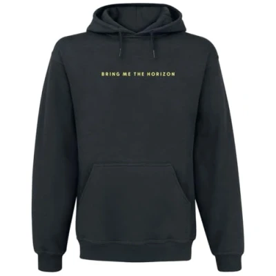 Image of Bring Me The Horizon Hoodie Spray Hex Band Logo Official Mens Black Pullover XL
