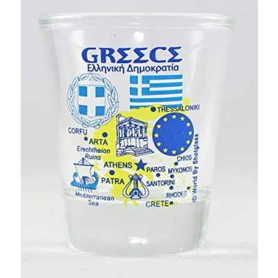 Image of Greece EU Series Landmarks and Icons Shot Glass