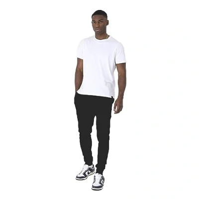 Image of BRAVE SOUL Mens Joggers Regular Fit 100% Polyester Comfortable Casual Sweat Pants for Men UK, Black, Size XXL