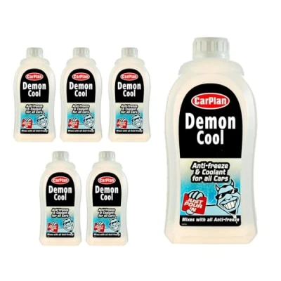 Image of CarPlan Demon Cool Car Antifreeze and Coolant, 1 L (Pack of 6)