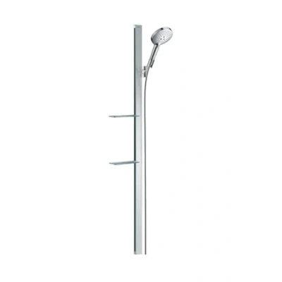 Image of hansgrohe Raindance Select S shower set 120 3jet with rail 150 cm and soap dishes