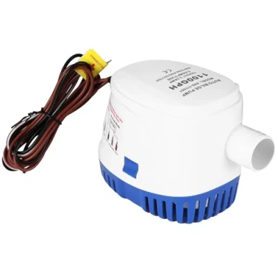 Image of OurLeeme Bilge Pumps, 12V 1100GPH Automatic Pump Marine Submersible Auto Silent Liquid Water for Boats, Ponds, Pools (1100GPH)