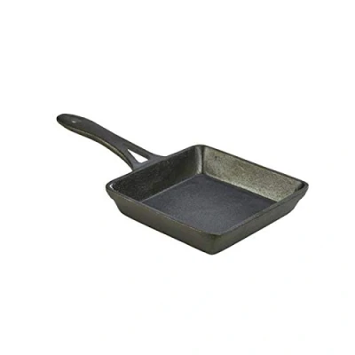Image of Genware ‎DG660 Mini Cast Iron Square Frying Pan 13x3cm
