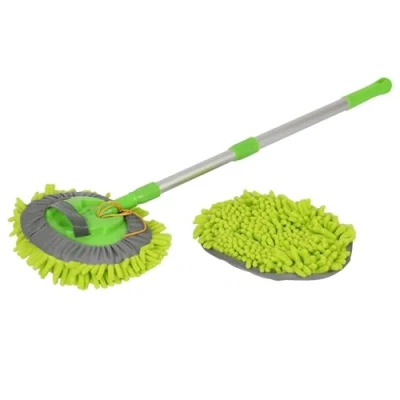 Image of Microfibre Extendable Car Wash Brush 43&quot; Green By Pro User