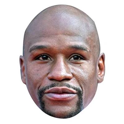 Image of FoxyPrinting FLOYD MAYWEATHER JB Boxing Fancy Dress Cardboard Celebrity Party Face Mask