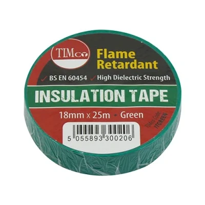 Image of TIMCO PVC Insulation Tape 25m x 18mm Green