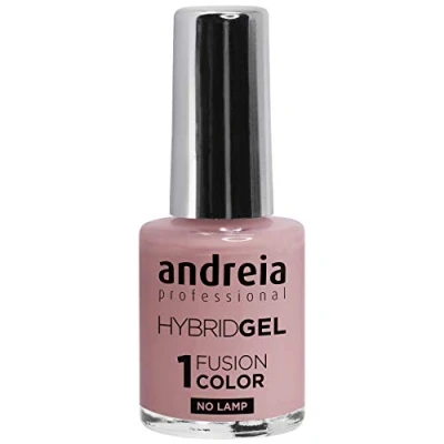Image of Andreia Professional Hybrid Gel Nail Polish 2 Steps and No Lamp Required Long Lasting Easy Removal Fusion Color H12 Natural Nude Tan Shades of Nudes Soft Shades…