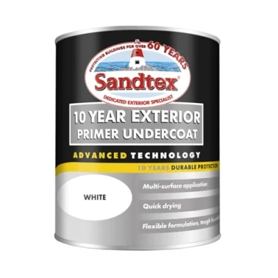 Image of SANDTEX 10 YEAR QD PRIMER UNDERCOAT WHITE 750ML