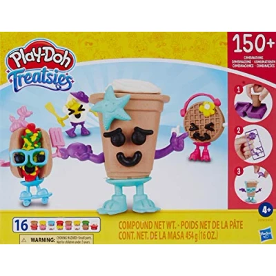 Image of Playdoh Treatsies Break Time Coffee Characters Play Set Make 150 Combinations