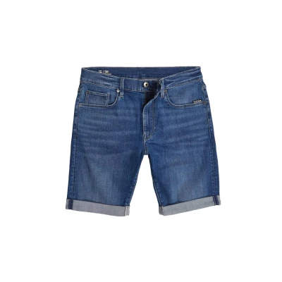 Image of G Star Men&#039;s 3301 Slim Shorts, Blue (medium aged D10481 8968 071), 30