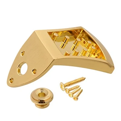 Image of LYWS Triangle 8 String Mandolin Tailpiece Guitar Part Gold