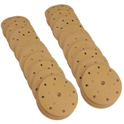 Image of 150mm Sanding Discs Aluminium Oxide Abrasive 500 Grit 15 Hole Hook + Loop 200pc